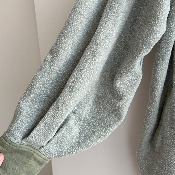 Free People Women’s Ruby Fleece Shirt Jacket, Size XS, Jaded Green - Picture 10 of 16